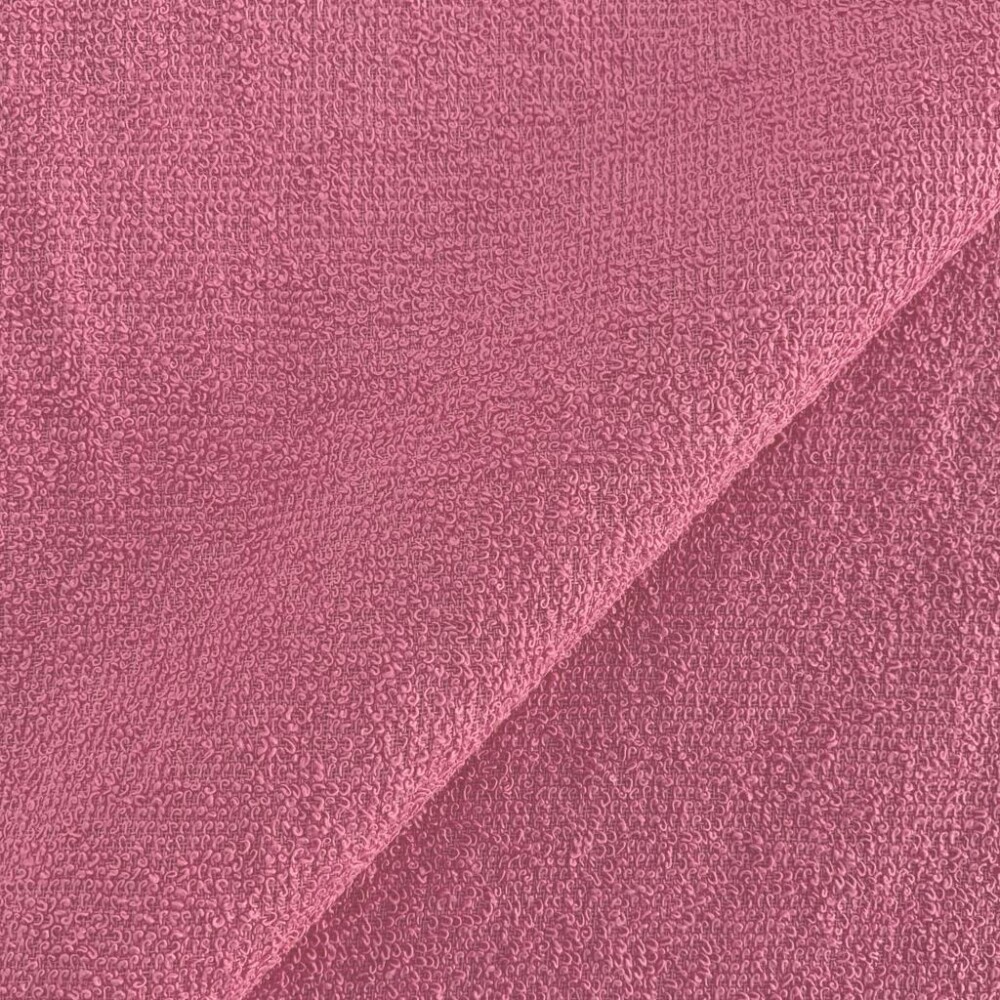Atoalhado Algodão 1,40 Largura - Rosa bebe
