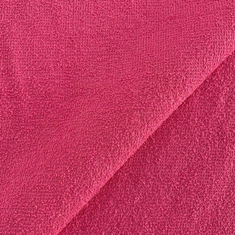 Atoalhado Algodão 1,40 Largura - Rosa pink