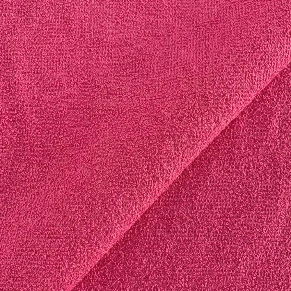 Atoalhado Algodão 1,40 Largura - Rosa pink