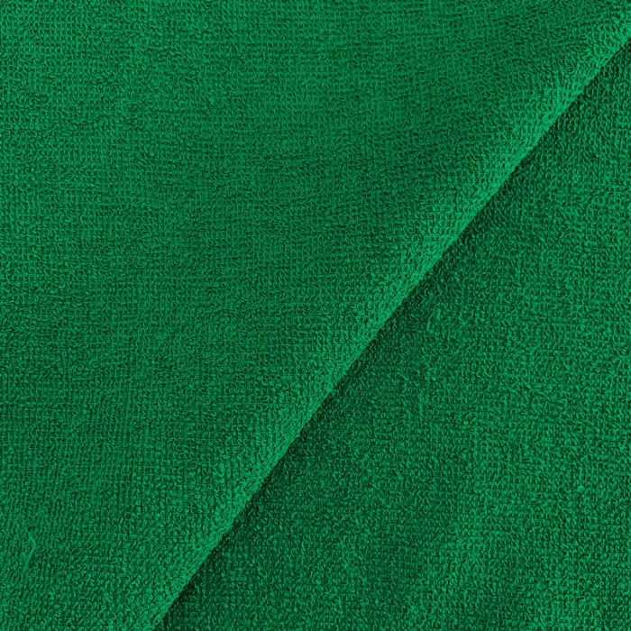 Atoalhado Algodão 1,40 Largura - Verde bandeira