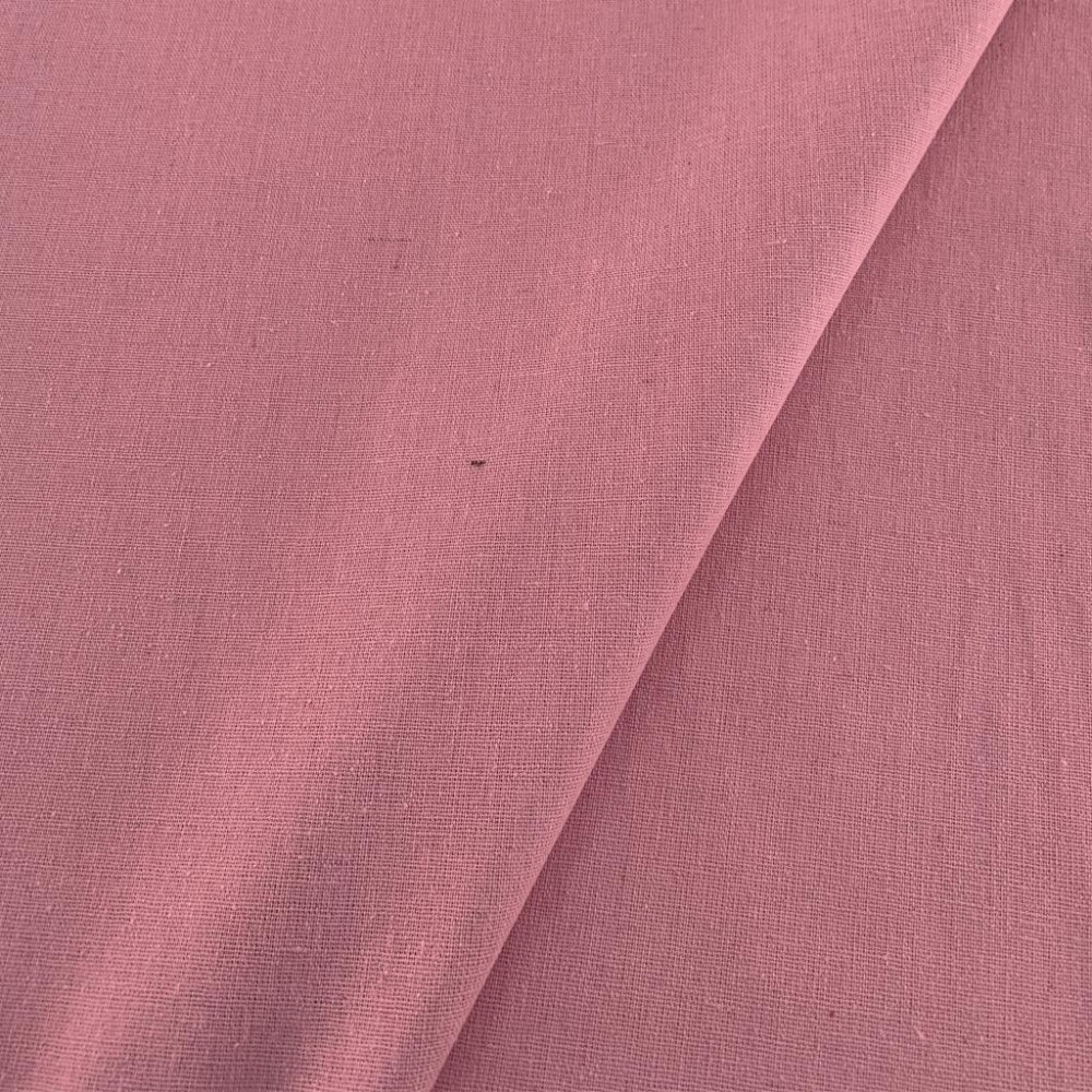 Tecido Linho Liso 1,32 Largura - Rosa envelhecido