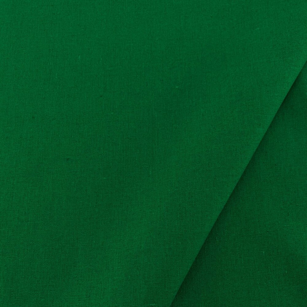 Tecido Linho Liso 1,32 Largura - Verde bandeira