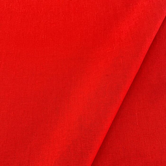 Tecido Linho Liso 1,32 Largura - Vermelho