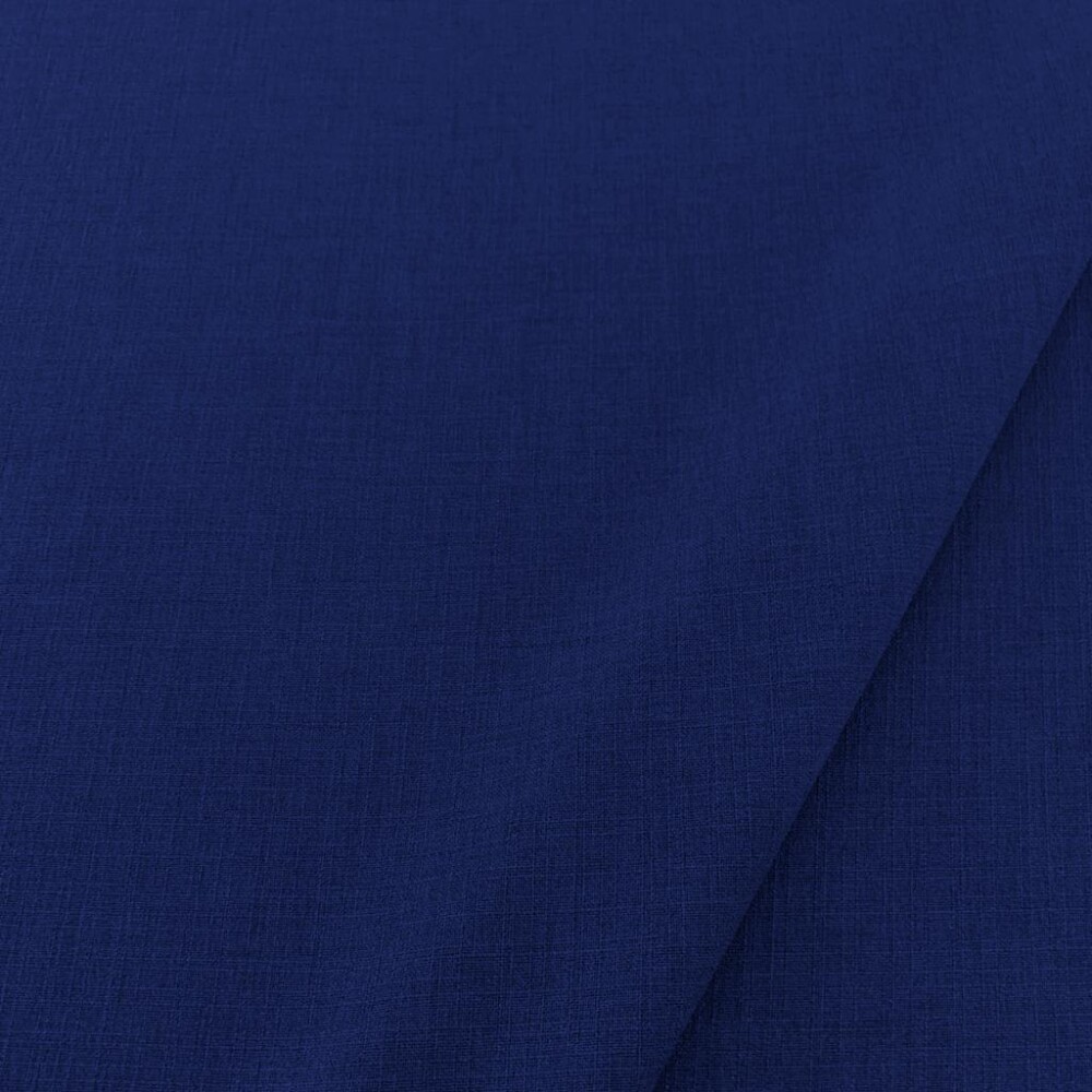 Tecido Linho Rustico 1,47 Largura - Azul marinho