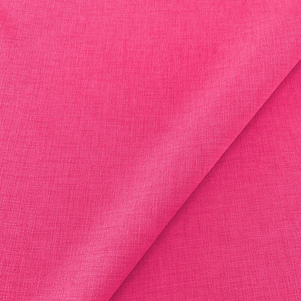 Tecido Linho Rustico 1,47 Largura - Rosa chiclete