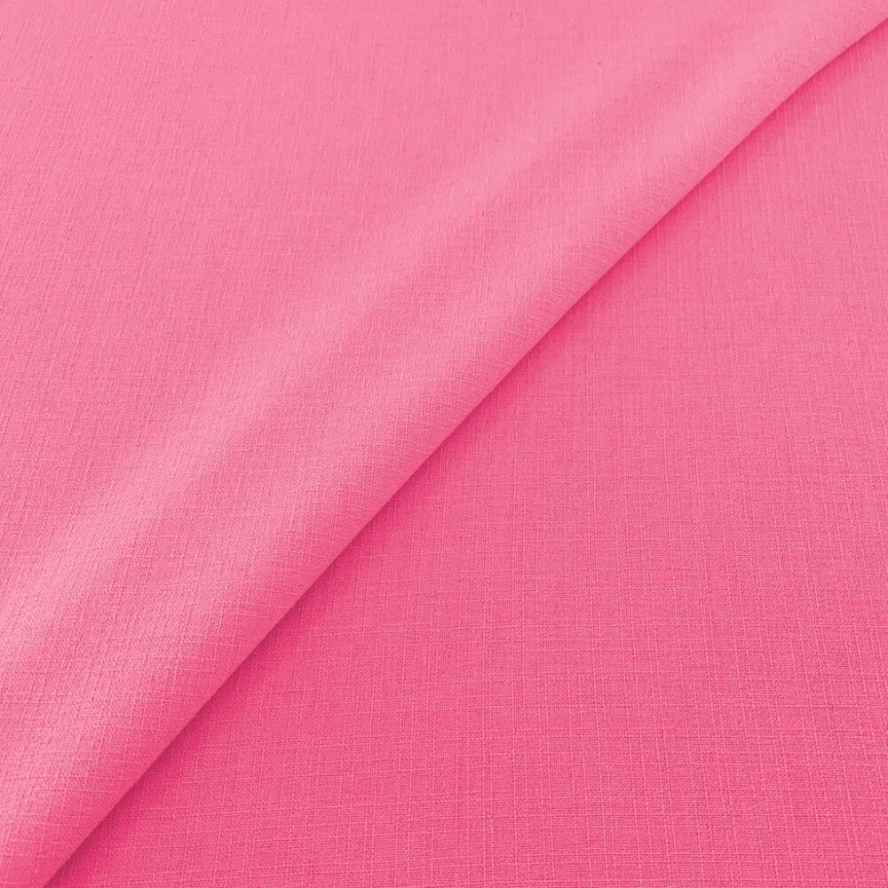 Tecido Linho Rustico 1,47 Largura - Rosa sorvete