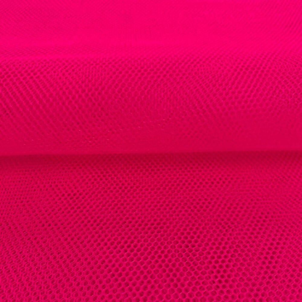 Tecido Tule Filó 3,00 Largura - Rosa pink neon