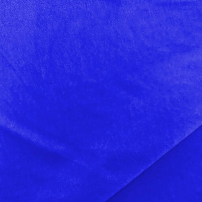 Tecido Veludo Molhado 1,52 Largura - Azul royal