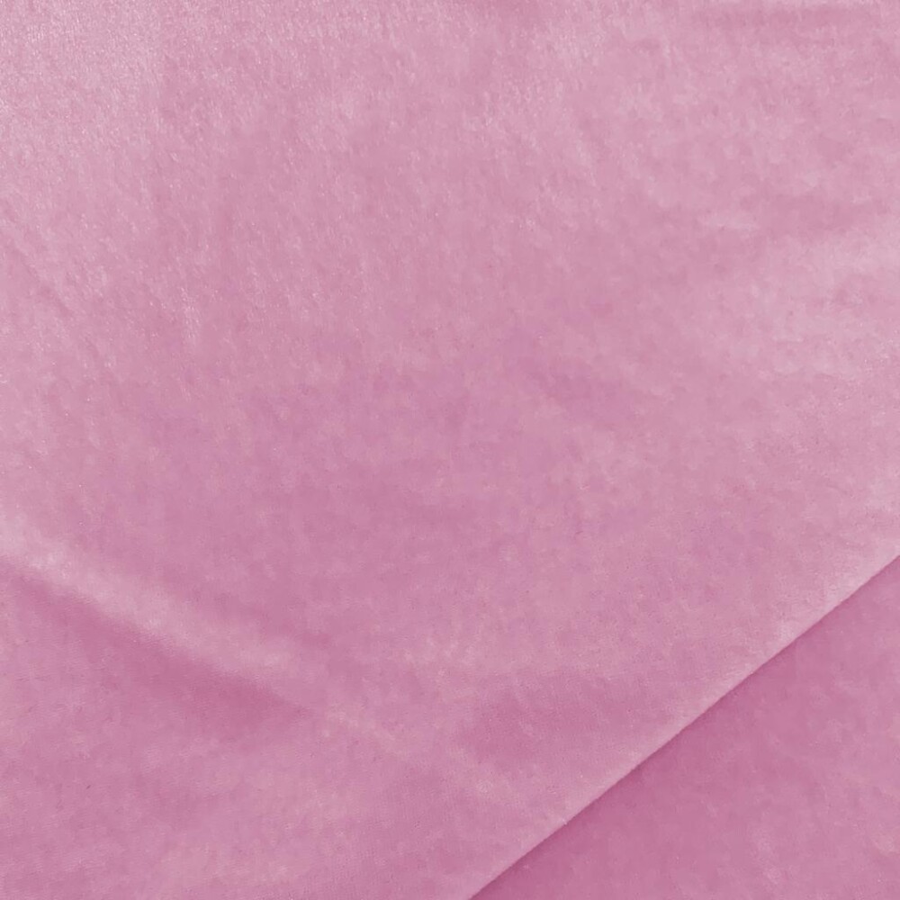 Tecido Veludo Molhado 1,52 Largura - Rosa bebe
