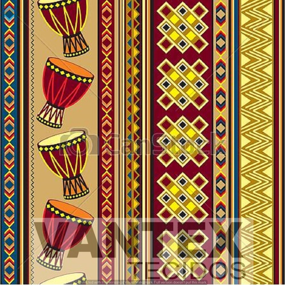 Tecido Microfibra Estampa Digital - Afr(4) - africa, africanas