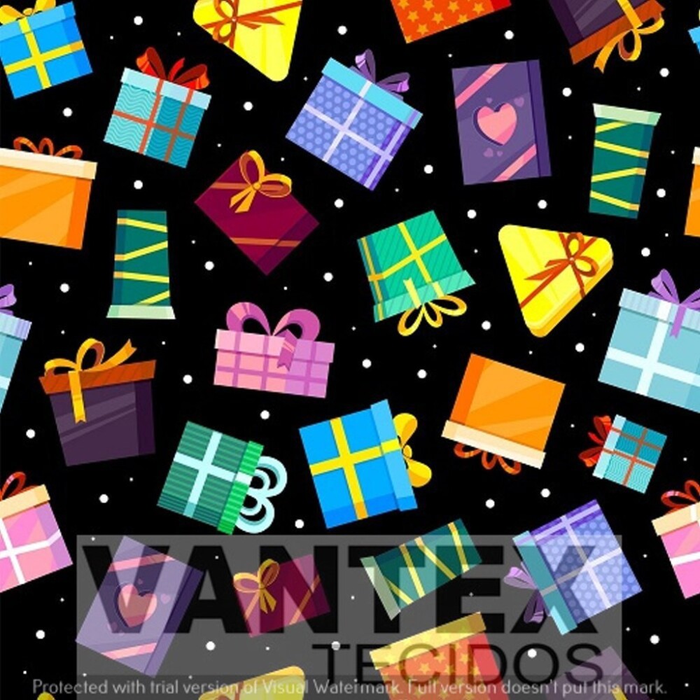 Tecido Microfibra Estampa Digital - Ani(11) - aniversário, presentes