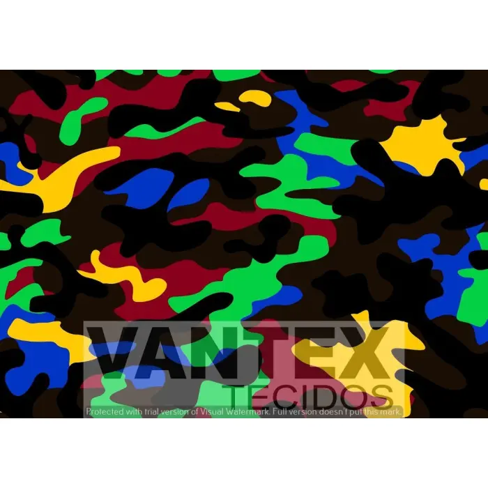 Tecido Microfibra Estampa Digital - Cam(46) - camuflado