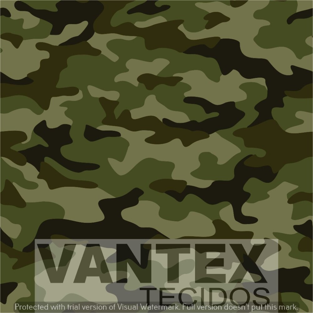 Tecido Microfibra Estampa Digital - Cam(51) - camuflado