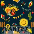 Tecido Microfibra Estampa Digital - Fj(19) - festa junina