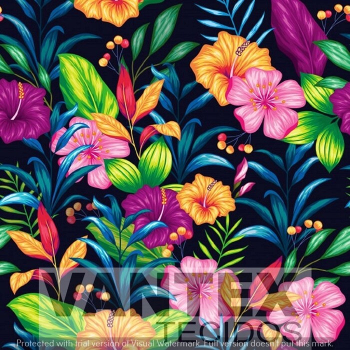 Tecido Microfibra Estampa Digital - Flo(160) - floral
