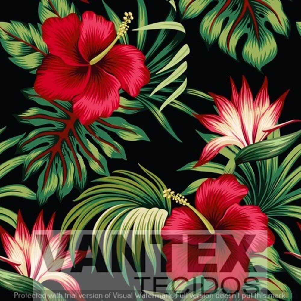 Tecido Microfibra Estampa Digital - Flo(23) - floral