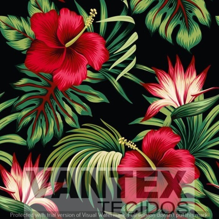 Tecido Microfibra Estampa Digital - Flo(23) - floral