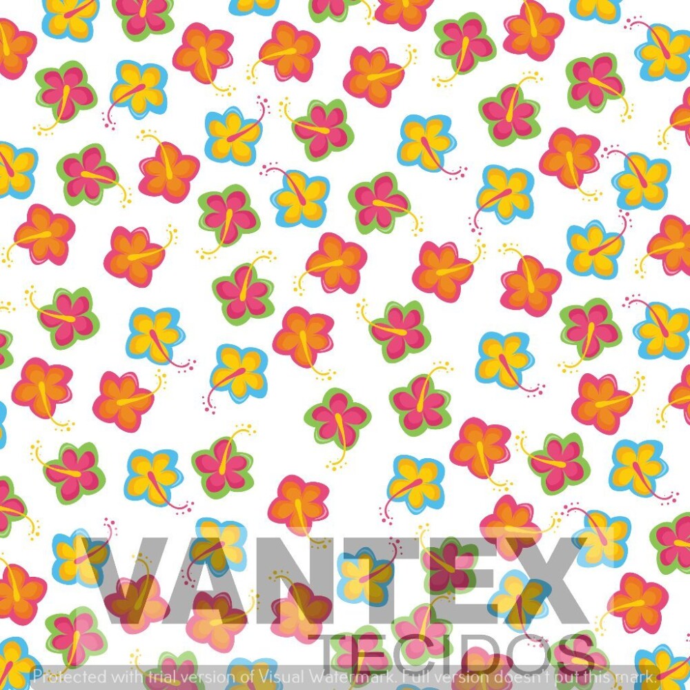 Tecido Microfibra Estampa Digital - Flc(1) - floral