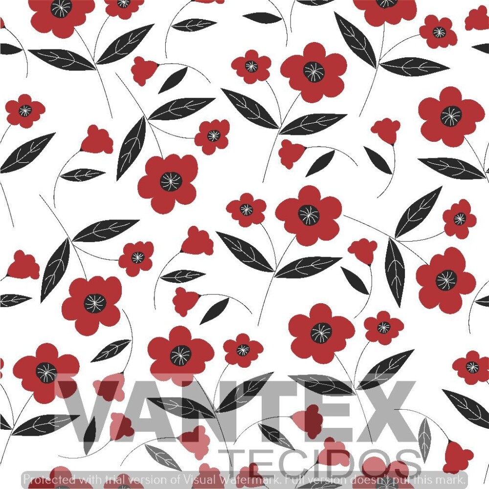 Tecido Microfibra Estampa Digital - Flc(118) - floral