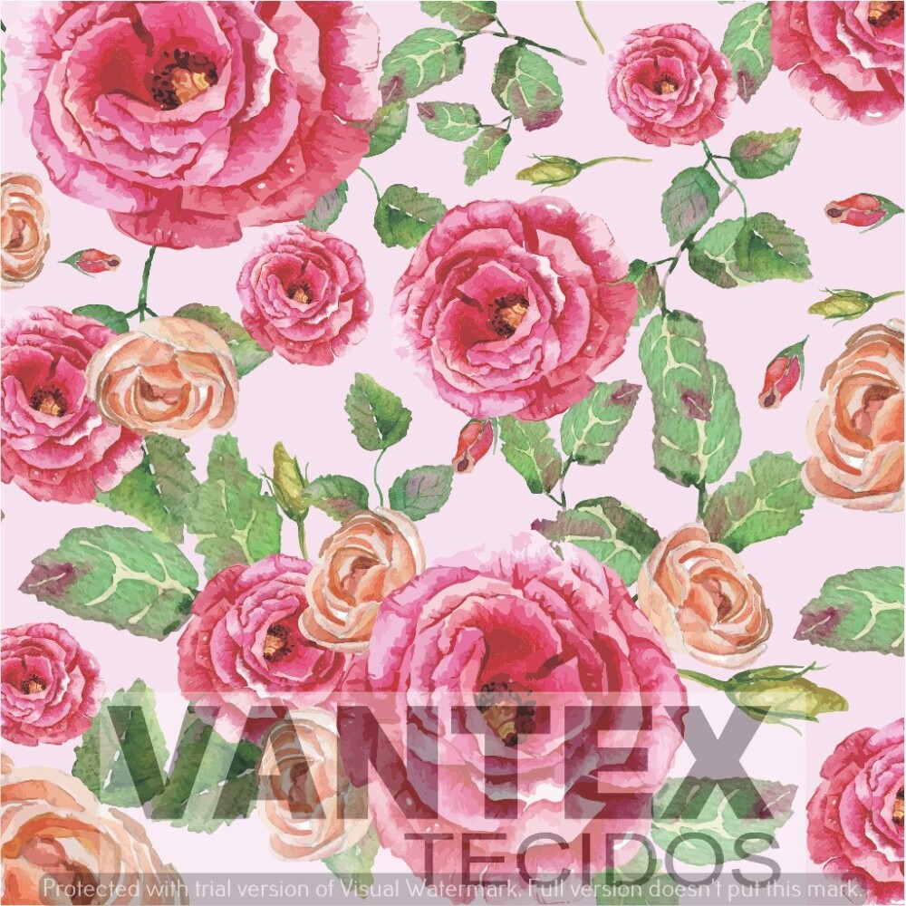 Tecido Microfibra Estampa Digital - Flc(76) - floral