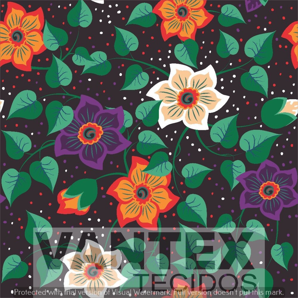 Tecido Microfibra Estampa Digital - Flc(92) - floral