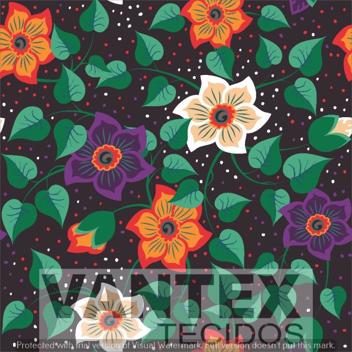 Tecido Microfibra Estampa Digital - Flc(92) - floral