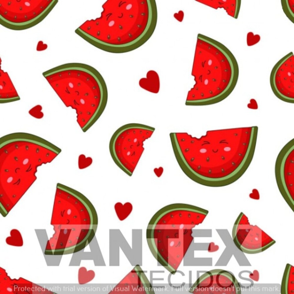 Tecido Microfibra Estampa Digital - Fru(298) - frutas, melancia