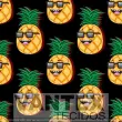 Tecido Microfibra Estampa Digital - Fru(324) - frutas, abacaxi, óculos