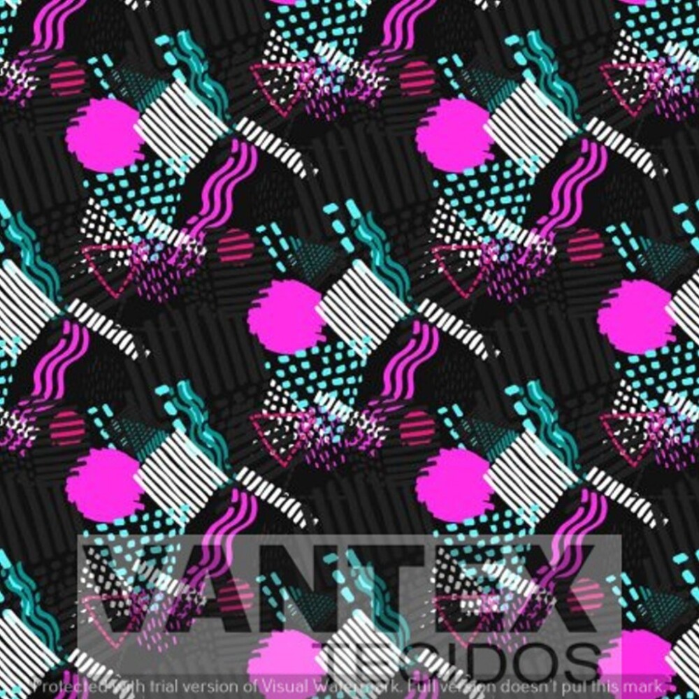 Tecido Microfibra Estampa Digital - Geo(81) - geométricas