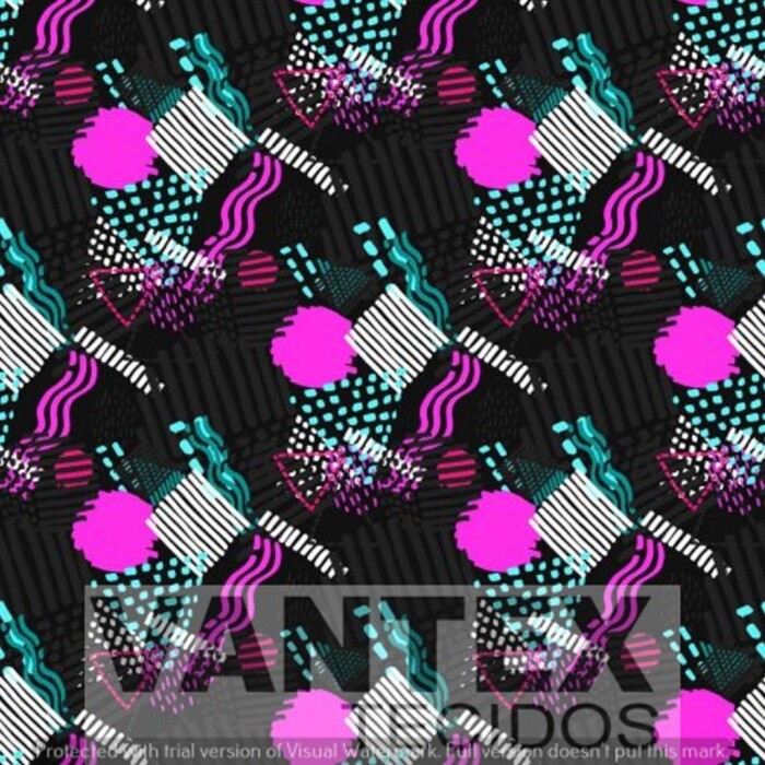 Tecido Microfibra Estampa Digital - Geo(81) - geométricas