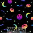 Tecido Microfibra Estampa Digital - Hal(66) - halloween, lua, morcego, abobora