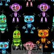 Tecido Microfibra Estampa Digital - Inf(128) - infantil, robô