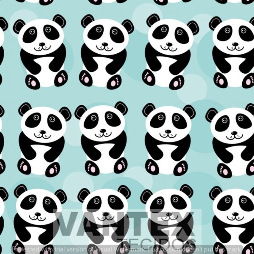 Tecido Microfibra Estampa Digital - Inf(14) - infantil, panda