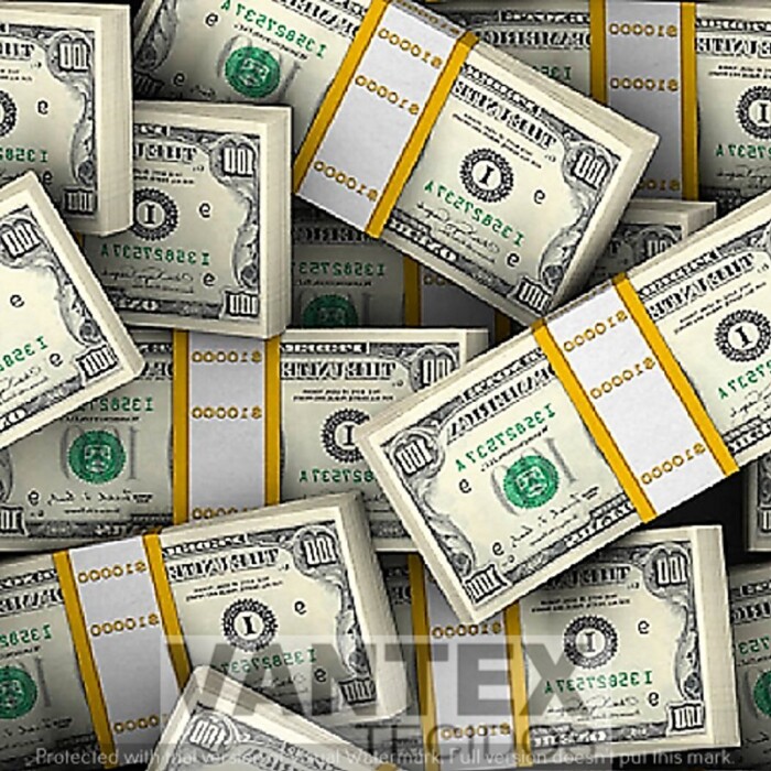 Tecido Microfibra Estampa Digital - Mv1(2) - dolar, dinheiro
