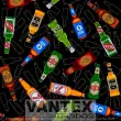Tecido Microfibra Estampa Digital - Mv1(64) - cerveja, garrafa