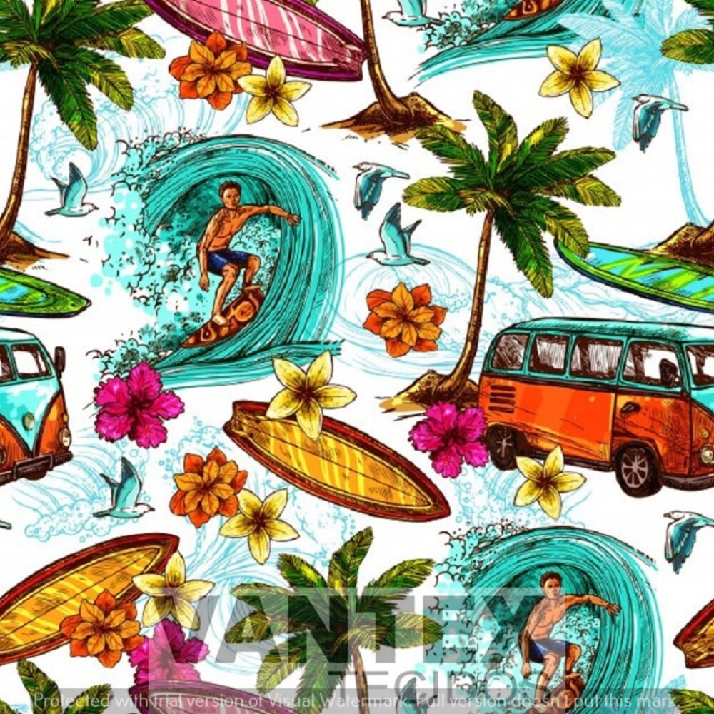 Tecido Microfibra Estampa Digital - Mv3(1) - kombi, carros