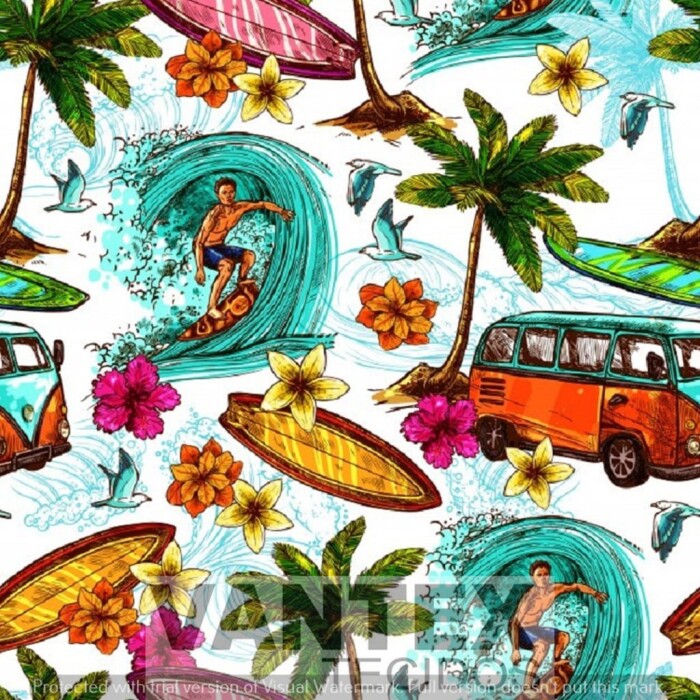 Tecido Microfibra Estampa Digital - Mv3(1) - kombi, carros