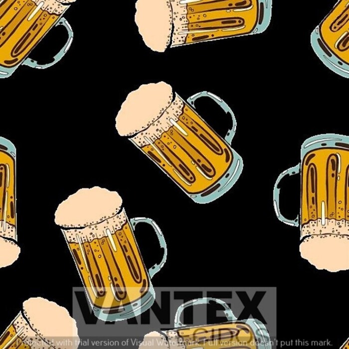 Tecido Microfibra Estampa Digital - Mv4(37) - chopp, cerveja
