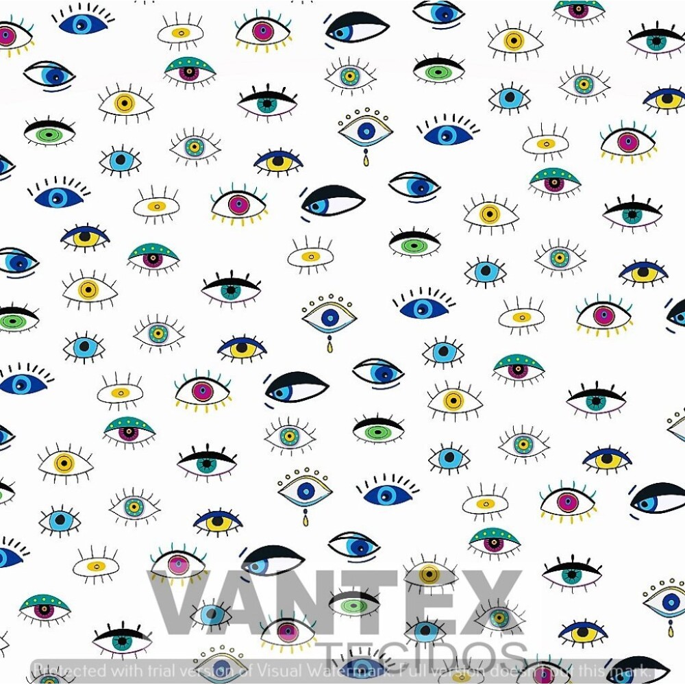 Tecido Microfibra Estampa Digital - Maq(41) - maquiagem, olhos