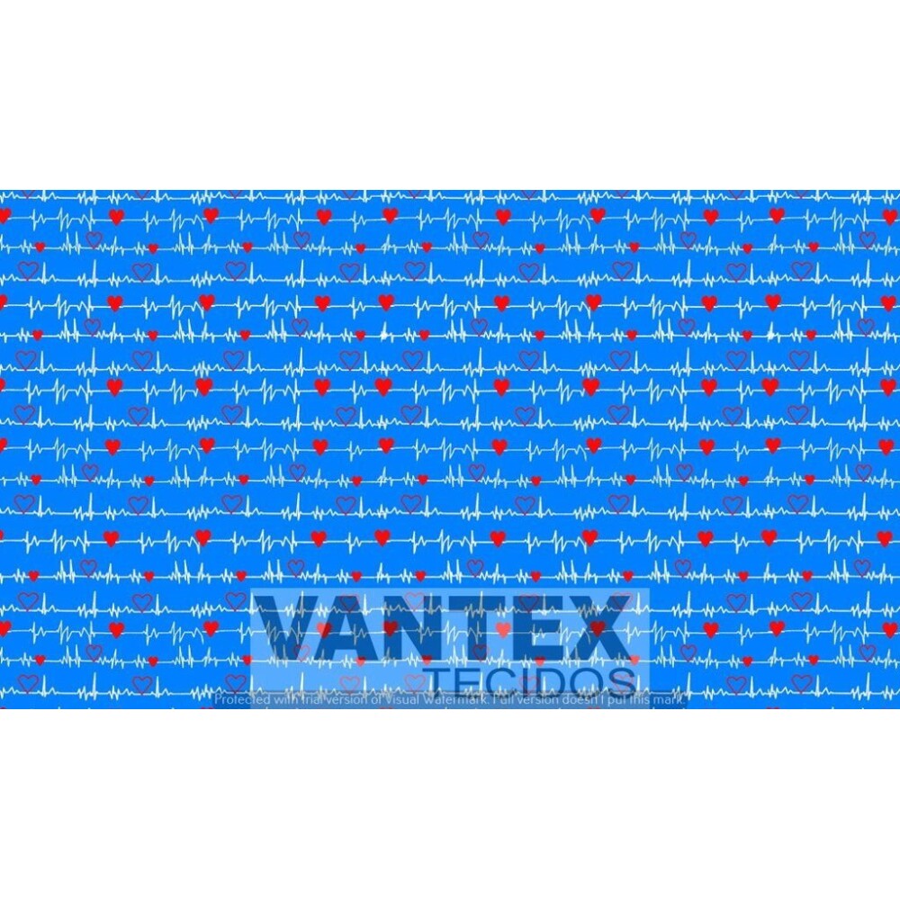 Tecido Microfibra Estampa Digital - Med(41) - médicas, médicos, saúde