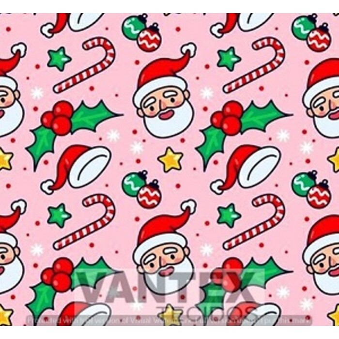 Tecido Microfibra Estampa Digital - Nat(14) - natal, natalinas