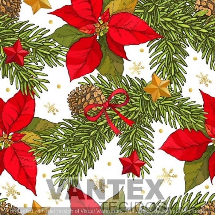 Tecido Microfibra Estampa Digital - Nat(47) - natal, natalinas