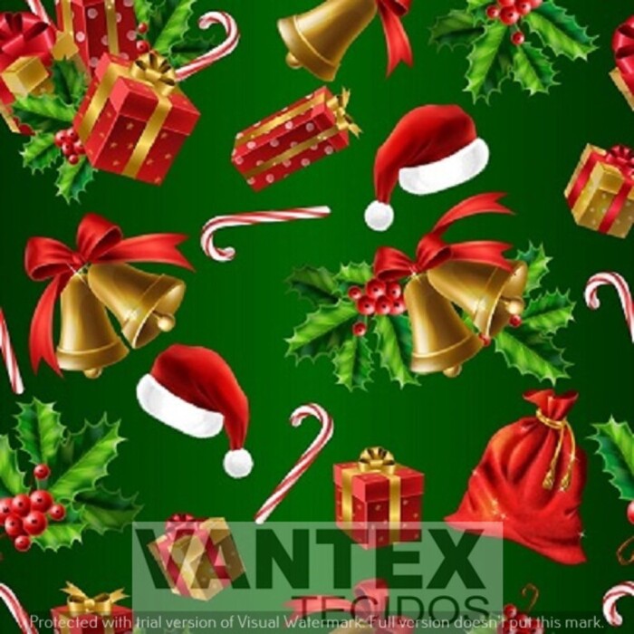 Tecido Microfibra Estampa Digital - Nat(81) - natal, natalinas