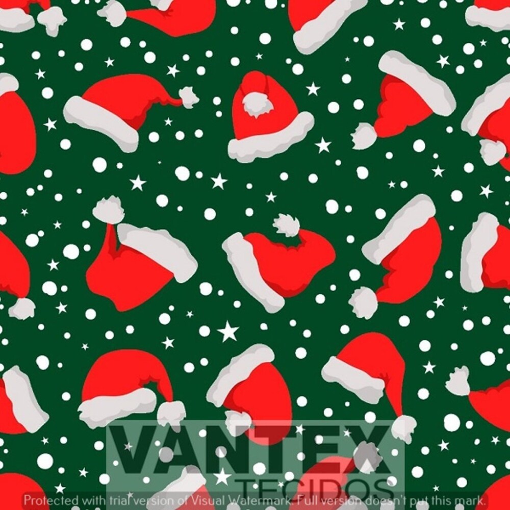 Tecido Microfibra Estampa Digital - Nat(94) - natal, natalinas