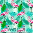 Tecido Microfibra Estampa Digital - Psr(14) - pássaro, flamingo