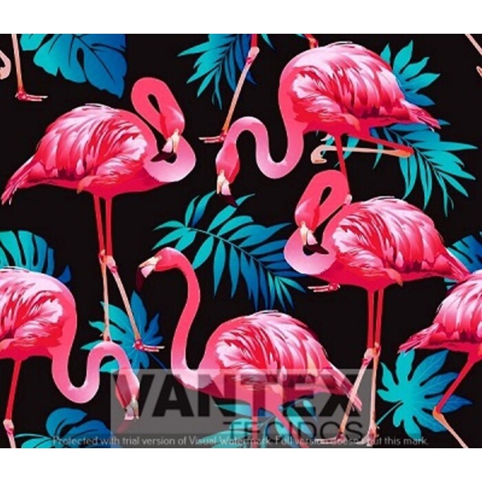 Tecido Microfibra Estampa Digital - Psr(19) - pássaro, flamingo