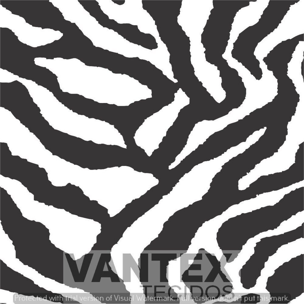 Tecido Gabardine Estampa Digital - Pel(119) - peles, zebra