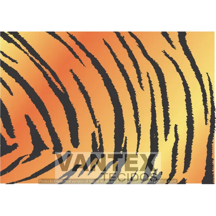 Tecido Gabardine Estampa Digital - Pel(147) - peles, tigre