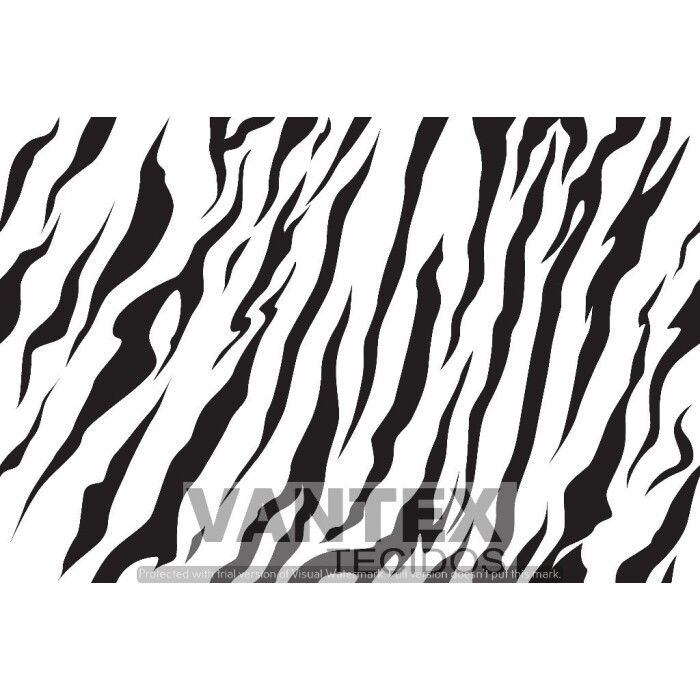 Tecido Gabardine Estampa Digital - Pel(86) - peles, zebra