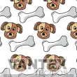 Tecido Microfibra Estampa Digital - Pe1(14) - pets, cachorro, osso